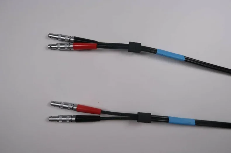 5pcs NDT ultrasonic cable/ compatible with style LEMO 00 to LEMO 00 Dual Industrial coaxial cable for ultrasonic flaw detector