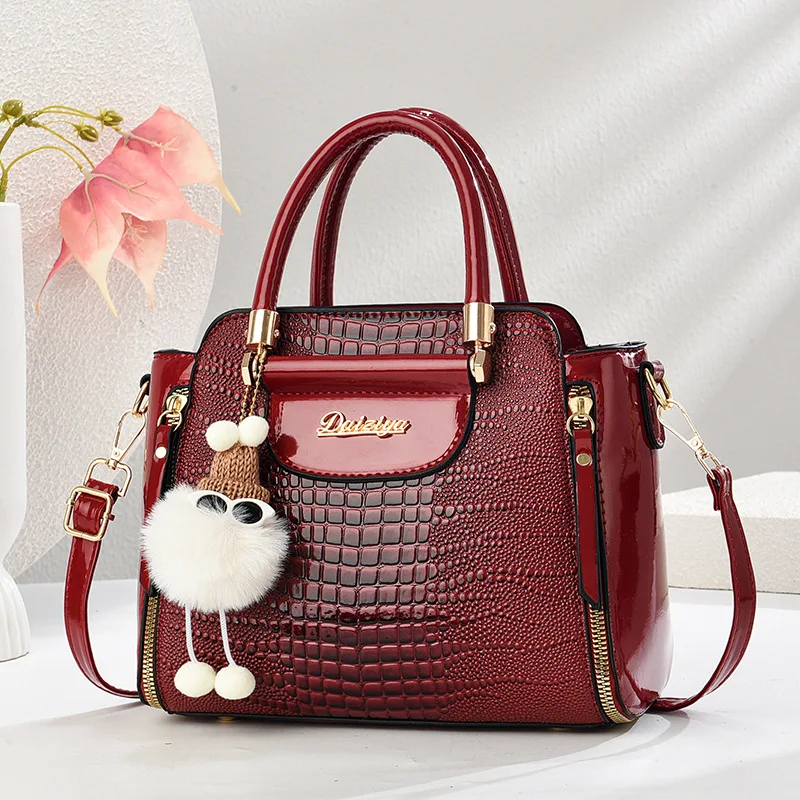 

Designer Crocodile Patterned Luxury Female Messenger Bags Ladies Crossbody Shoulder Tote Bag for Women 2025 Fashion New Handbag