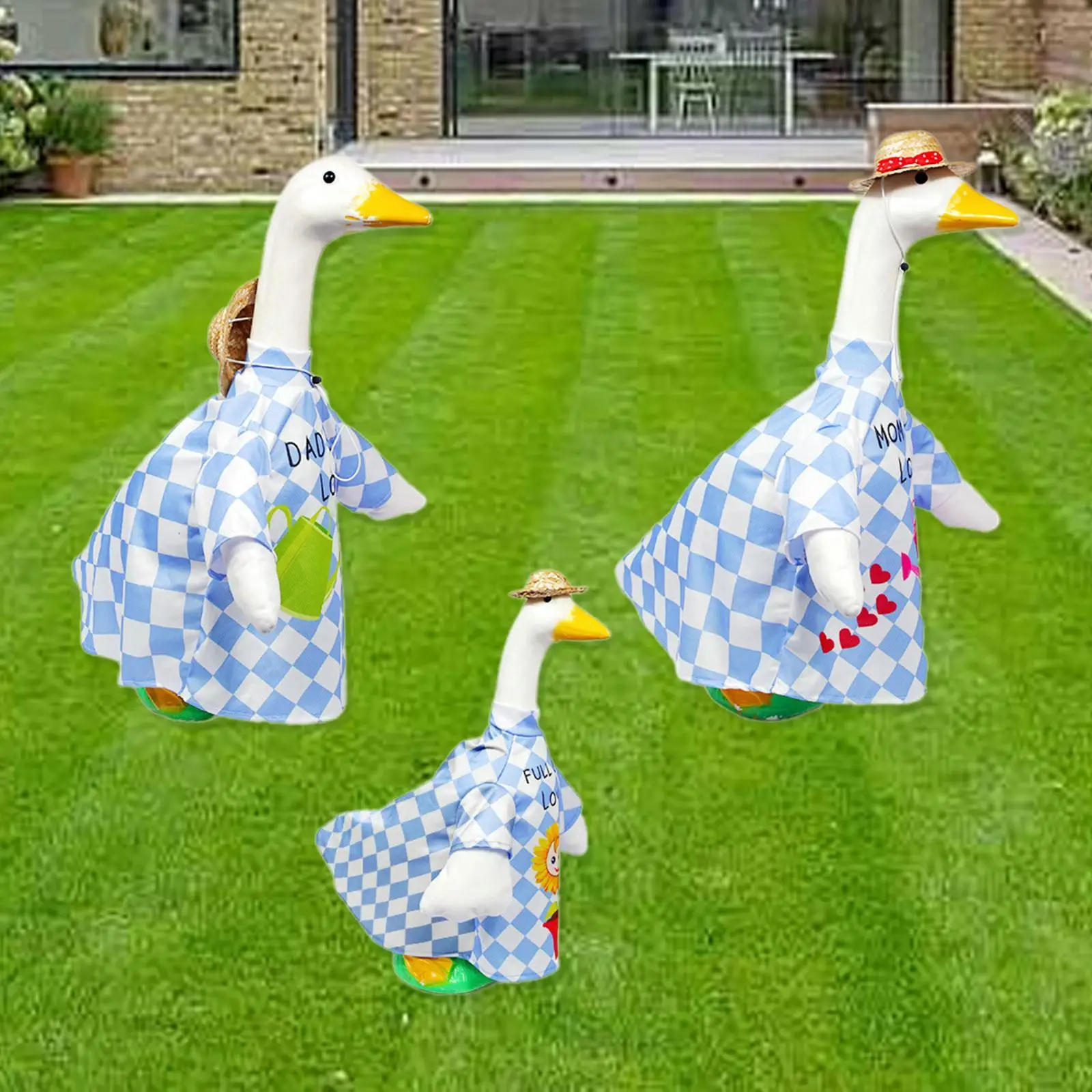 

Goose Outfit Multifunctional Goose Clothes for Farmhouse Outdoor Yard Statue