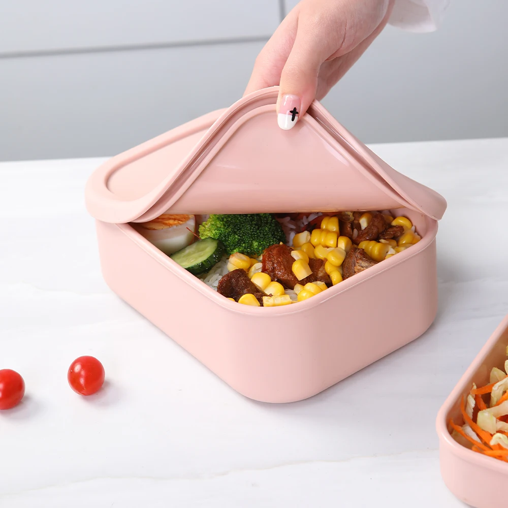 Silicone Bento Boxes Lunch Container, YONGHAO Leak-Proof Lunch Container, BPA-Free, Dishwasher Safe