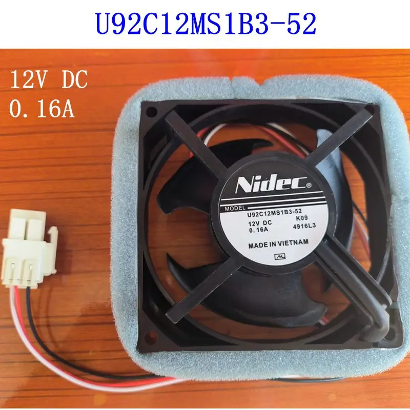 NEW Fan DA81-06013A Brand For Samsung Refrigerator Fan Motor Nidec U92C12MS1B3-52 12V 0.16A 4916L3 Refrigeration Cooling Fan 9CM