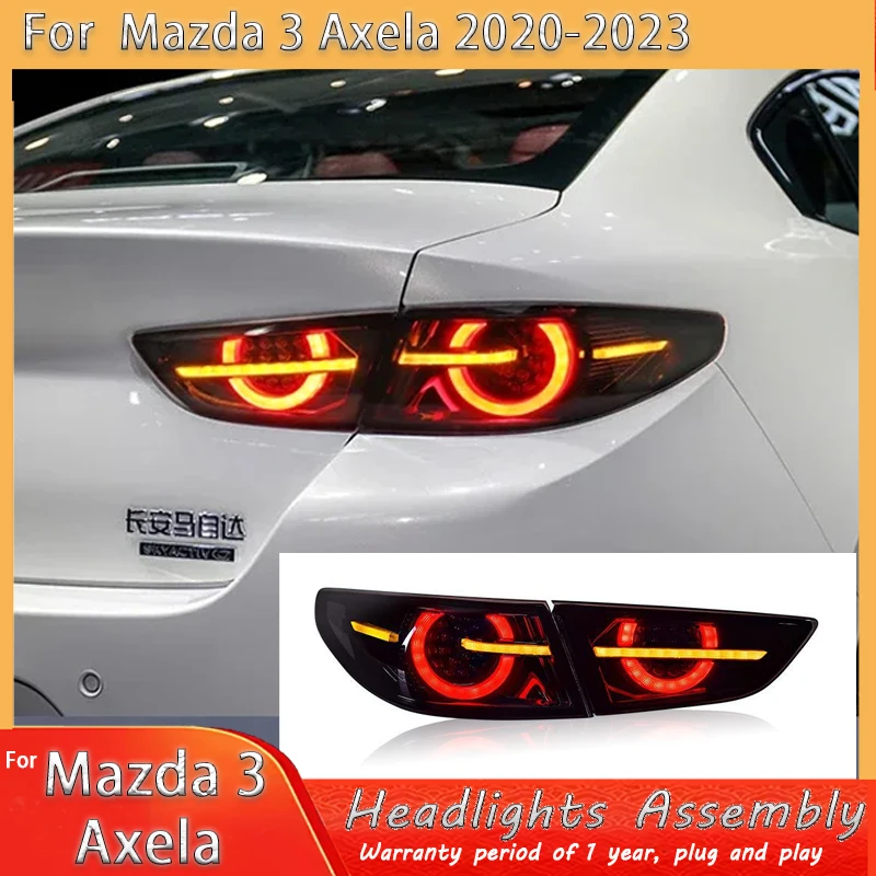 

Стайлинг автомобиля для Mazda 3 Задние фонари 2019 2020-2021 2022 2023 Задний фонарь Axela Задний DRL Противотуманный тормозной сигнал поворота заднего хода