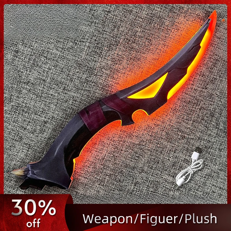 

31cm/12.2in Valorant Acrylic Night Katana Knife LED Model Props Game Peripherals Luminous Toy Collectible Cosplay Boyfriend Gift