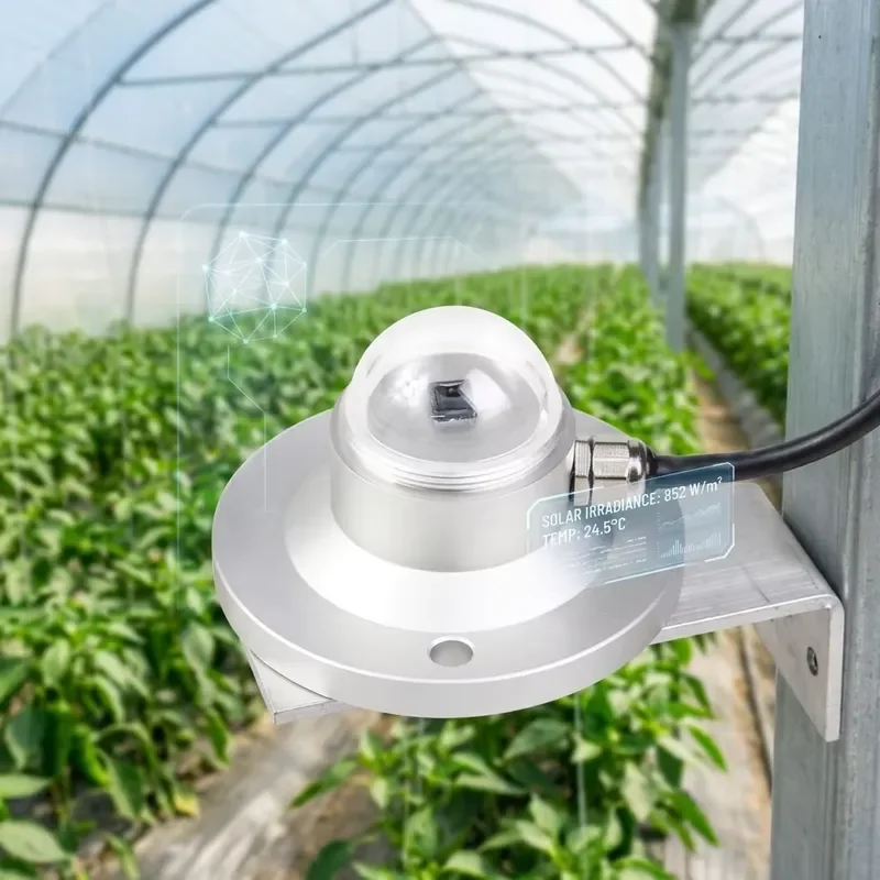 *2026*  HOT RIKA Greenhouse Climate Irradiance Sensor 4-20mA 0-1500W/m² for Shade Screen Control Energy Saving
