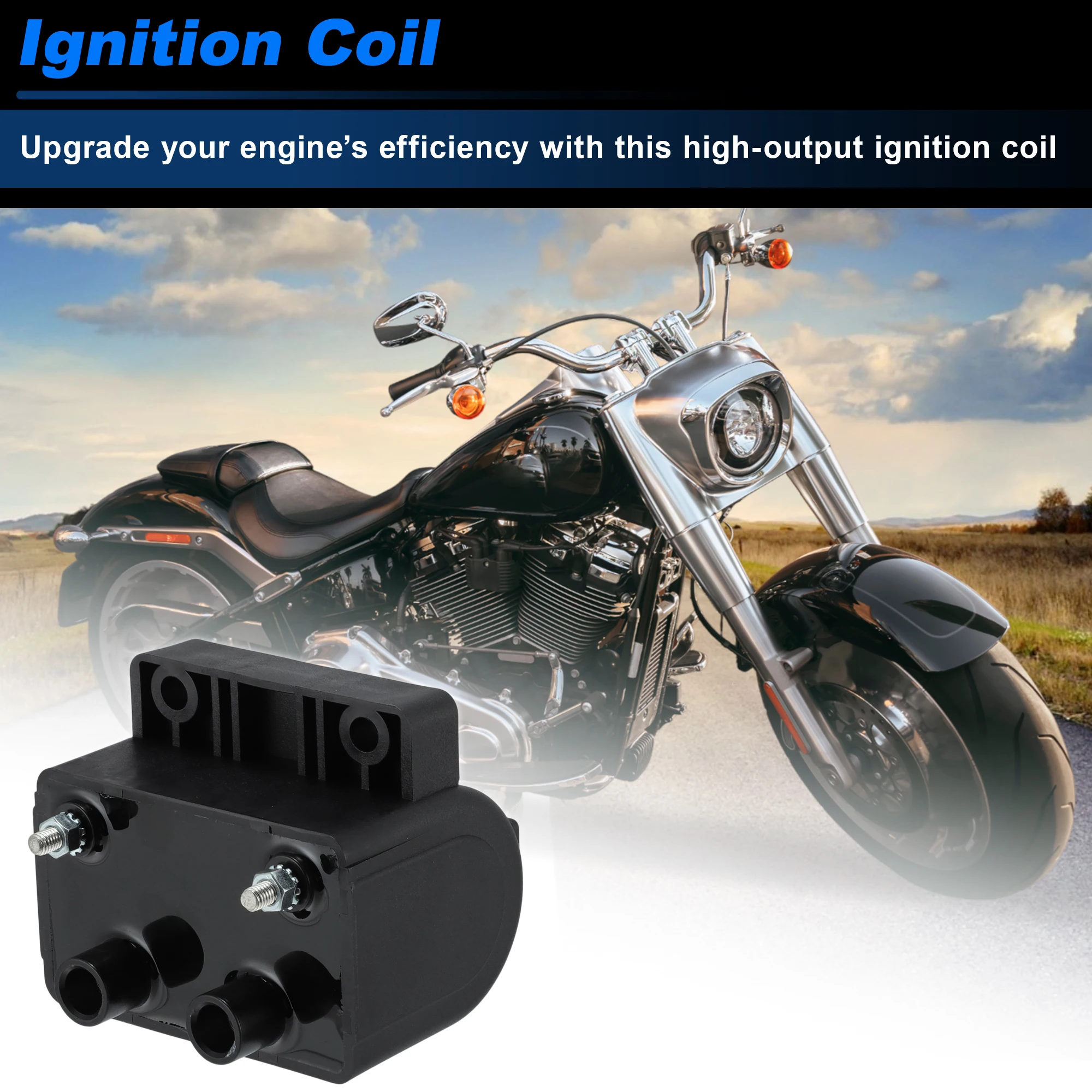 Motoforti 3161483 Ignition Coil for Harley-Davidson FLHR FLHT FLSTC