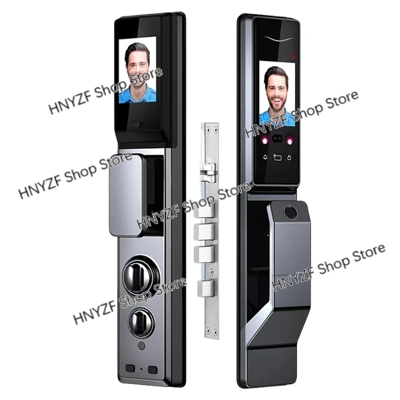 High-end Smart Door Lock WIth Face Recognition Dual Screen Wifi Tuya APP Fully Automatic  Electronic