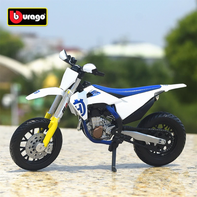 Maisto 1:18 Husqvarna FS450 Supermoto Alloy Racing Motorcycle Model Diecast Metal Motorcycle Model Collection Childrens Toy Gift