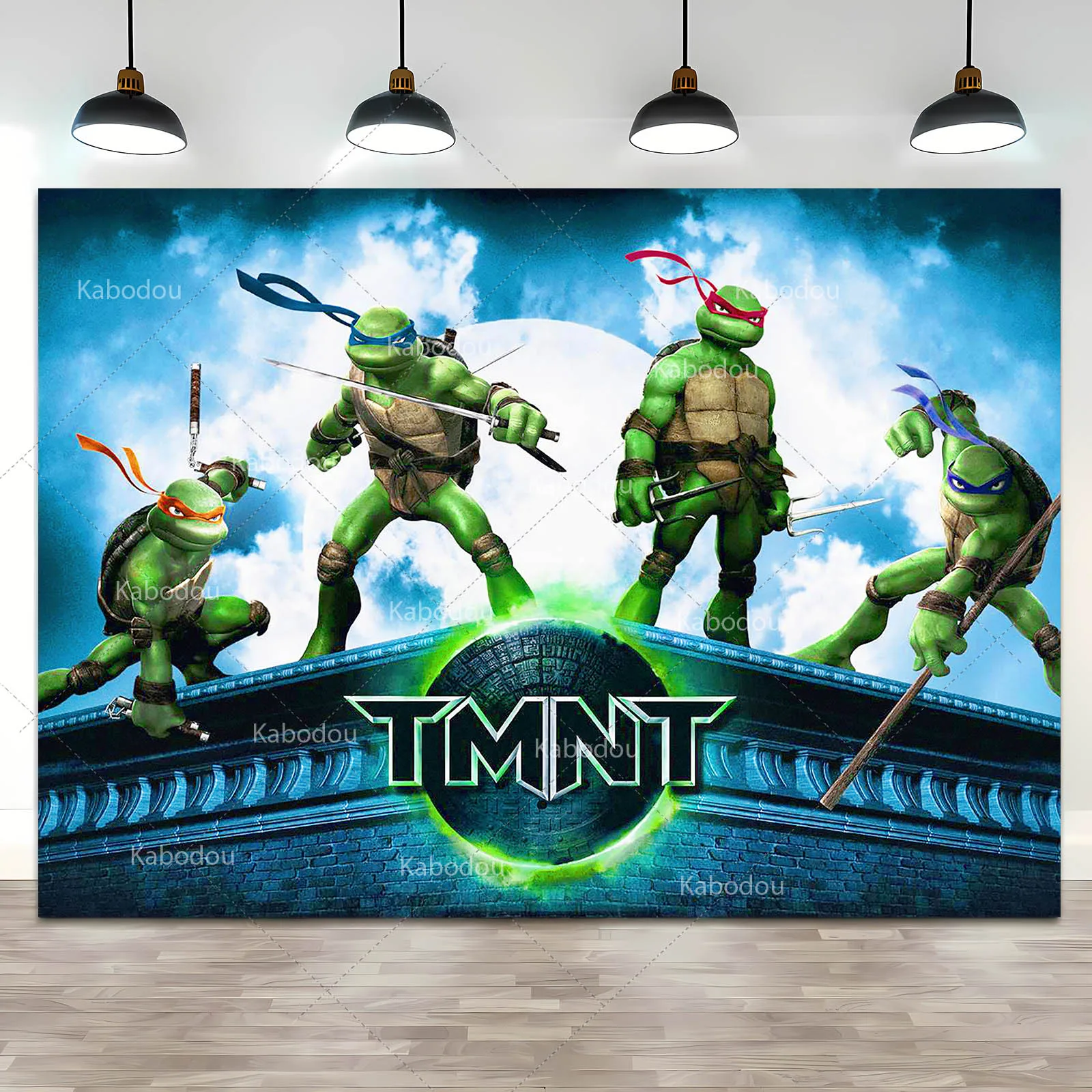 Teenage Mutant Ninja Turtles Party Backdrop Children Boy Birthday  Photograph Background Decoration Tortoise Hero Photo Banner