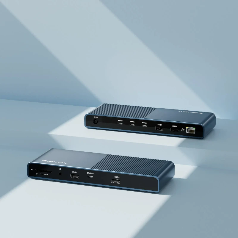 

Док-станция Thunderbolt 3 Thunderbolt 4 13 в 1 USB-C Pro с тремя портами 40 Гбит/с вниз