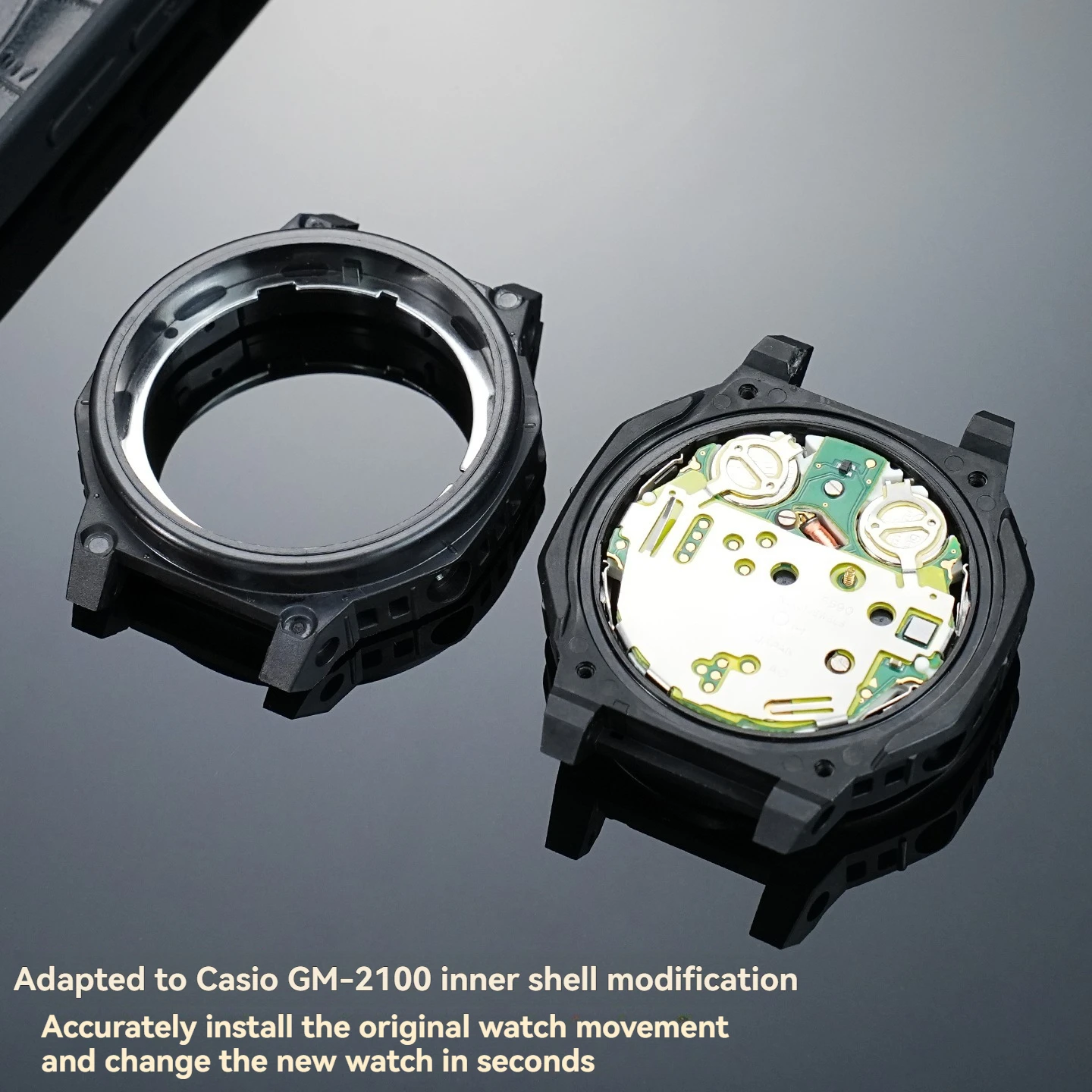 لتعديل علبة الساعة Casio G-Shock GM-2100، ملحقات ترقية الحافظة الداخلية للساعة تحل محل العلبة الأصلية