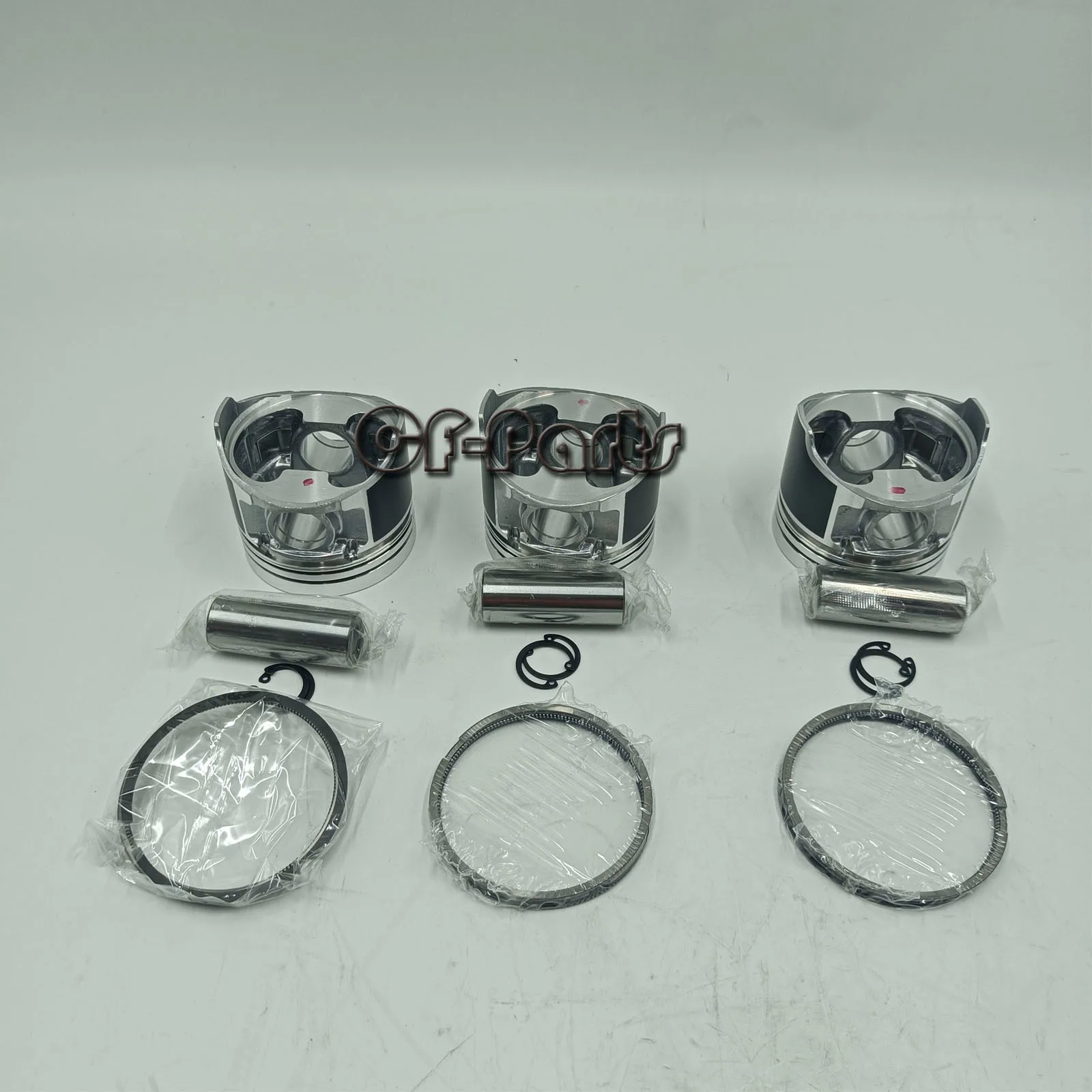 Picture 7: New 3 Sets STD Piston Kit with Ring 119717-22080 Fit for Yanmar 3TNV76 Engine 76MM