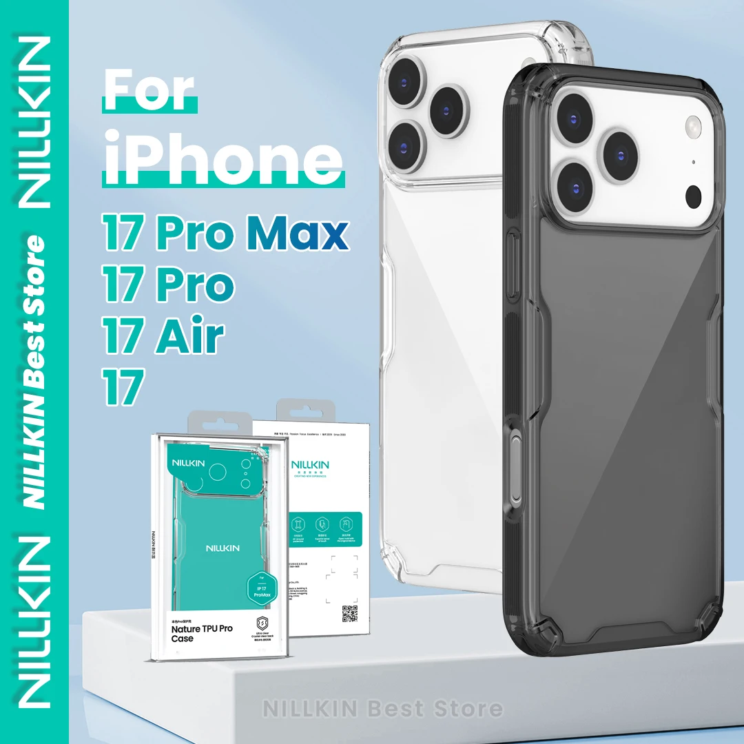

NILLKIN for iPhone 17 Pro Max 17 Air 17 Pro 17 phone Case TPU+PC 360° Protection Airbags Anti-Scratch Transparent Hard Cover