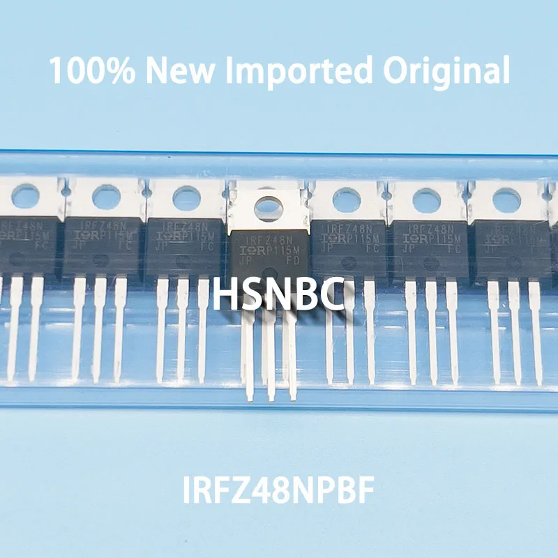 

10Pcs/Lot IRFZ48NPBF IRFZ48N FZ48N TO-220 55V 64A MOSFET N-Channel Field-effect Transistor 100% New Imported Original