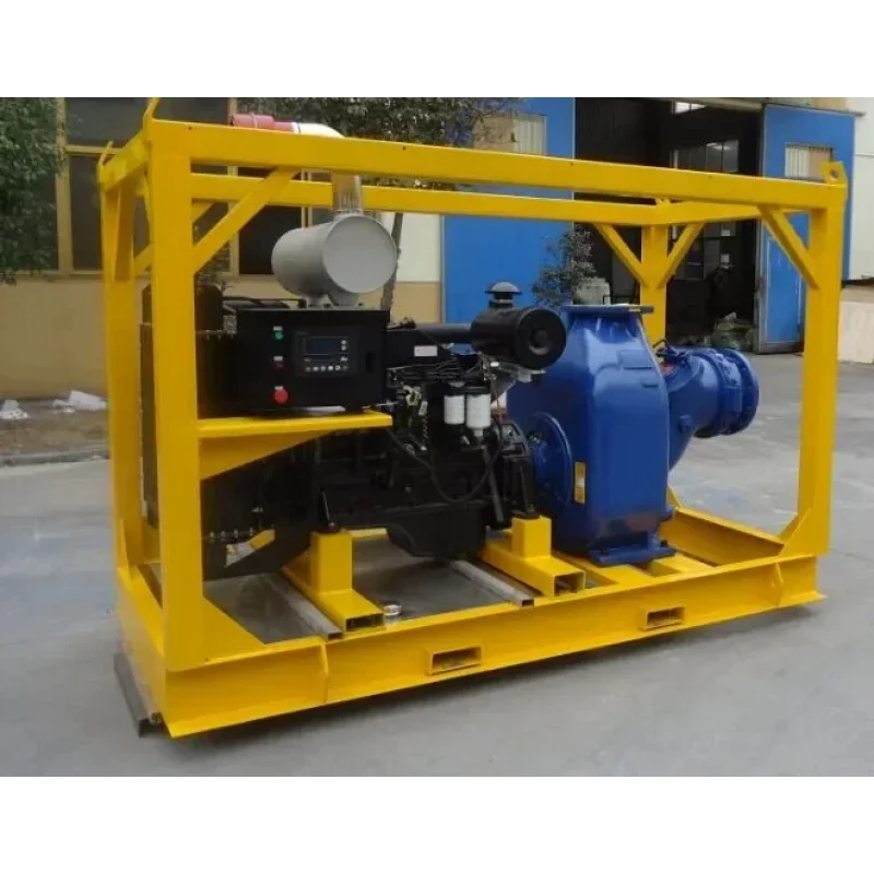 8 Inch Engine 50 Self-priming Centrifugal Solids Water Pump for Farmland Irrigation