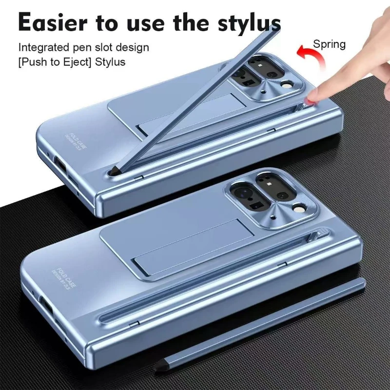 

S Pen With Hinge Protection For Google Pixel 10 9 11 Pro Fold Case With Stylus Pen & Screen Protector & Foldable Bracket Stand
