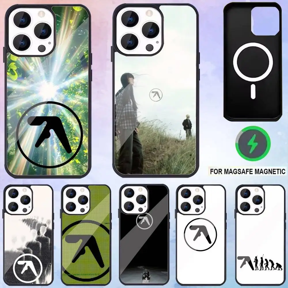 

Logo Art A-Aphex T-Twin Phone Case For iPhone17,16,15,14,13,12,11 Plus,Pro Max Magnetic For Magsafe Wireless Charging