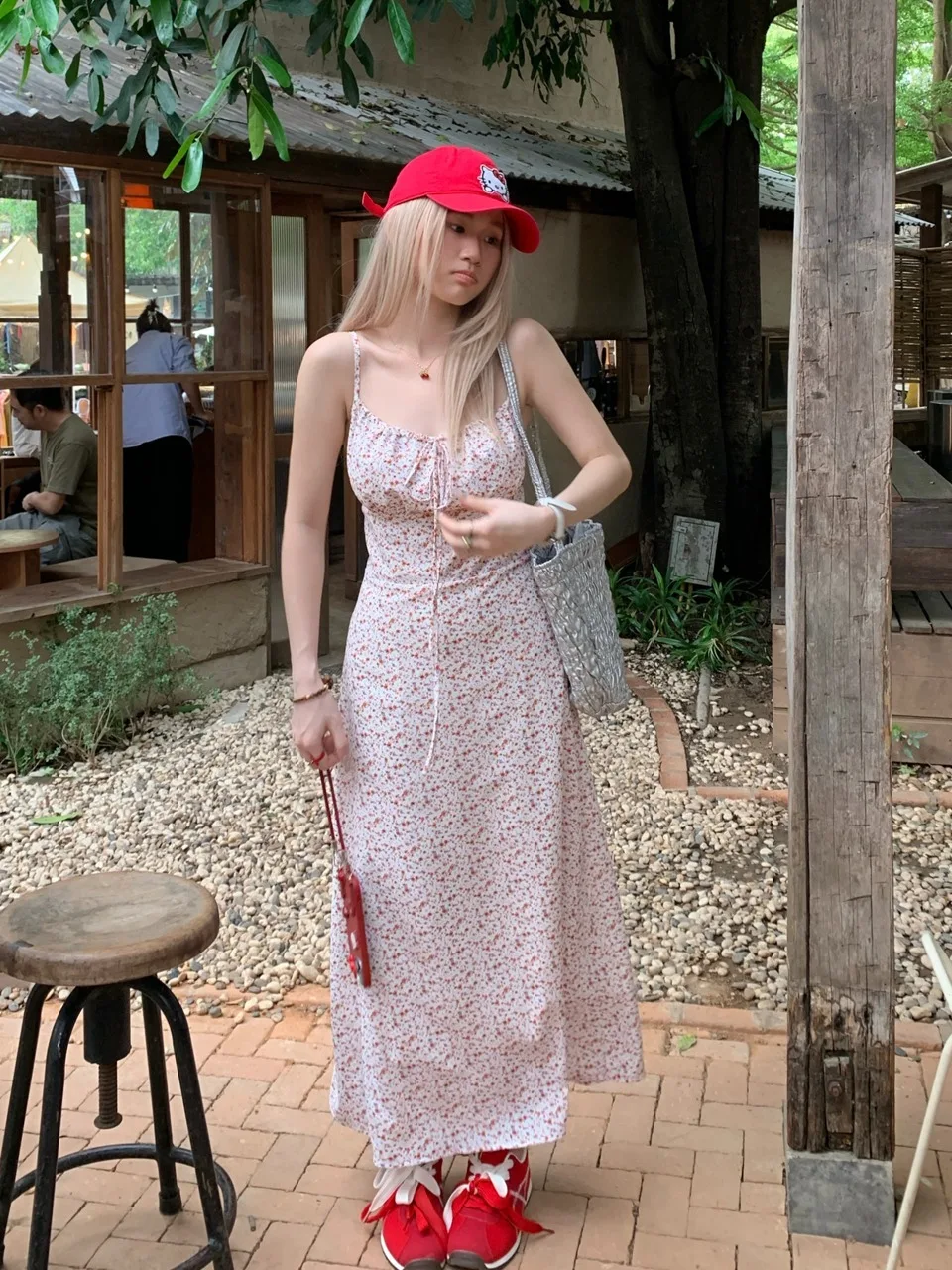 

Новая летняя юбка-трапеция больших размеров с цветочным принтом и поясом в корейском стиле для полных женщин