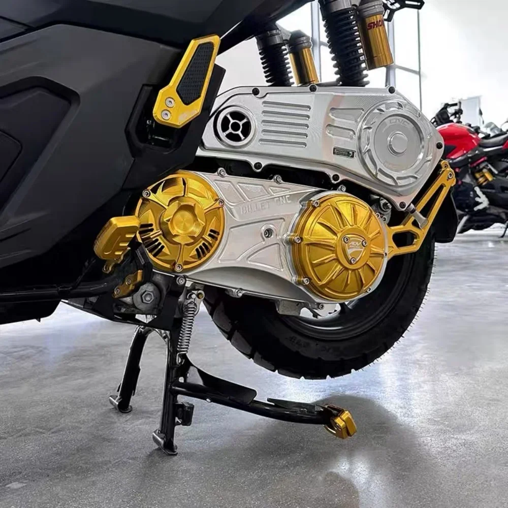 FOR ADV160/PCX160 Hollow Aluminum Alloy Transmission Case Chain Protective Cover 2021-2025 Resistant to Deformation And Cracking