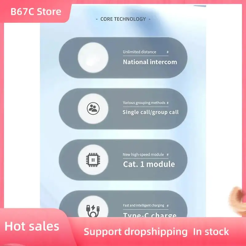 

B67C 50000 Km Card Intercom Fleet Global Intercom POC Fast PTT No Distance Call EU-Plug