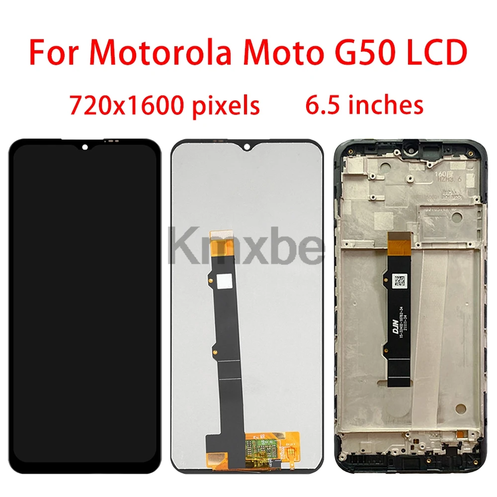 6.5 "Lcd Voor Moto G50 XT2137-1 XT2137-2 Display Touchscreen Digitizer Montage Met Frame Voor Motorola Moto G50 5G XT2149-1 Lcd