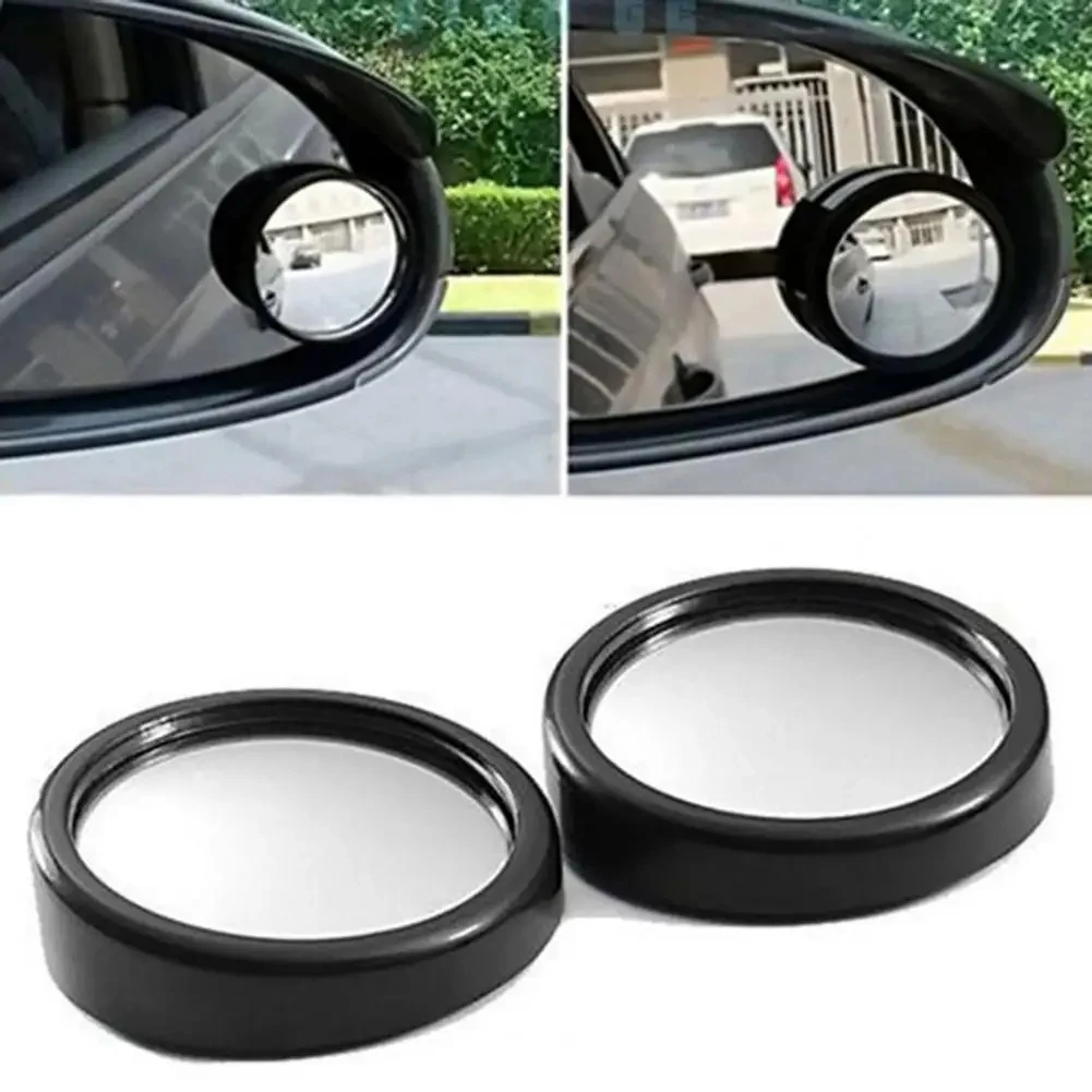 1Pair Adjustable Car Rearview Blind Spot Side Rear View Convex Wide Angle Mirror Car 360° Blindspot Rearview Parking Mirror