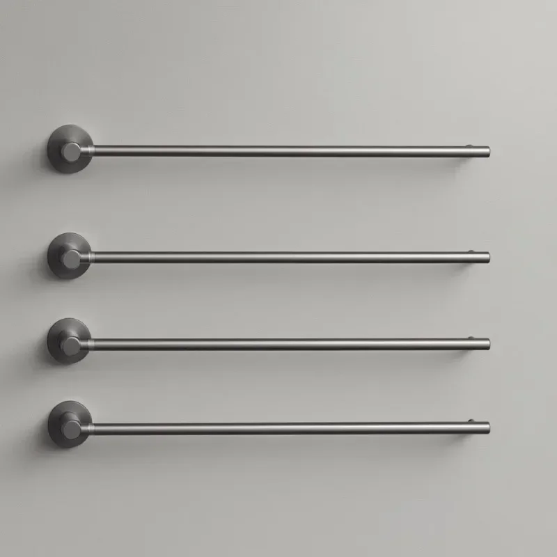 Round Tube Heated Towel Rack Salon Towel Warmer Hotel Electric Element Towel Rails for Bathroom