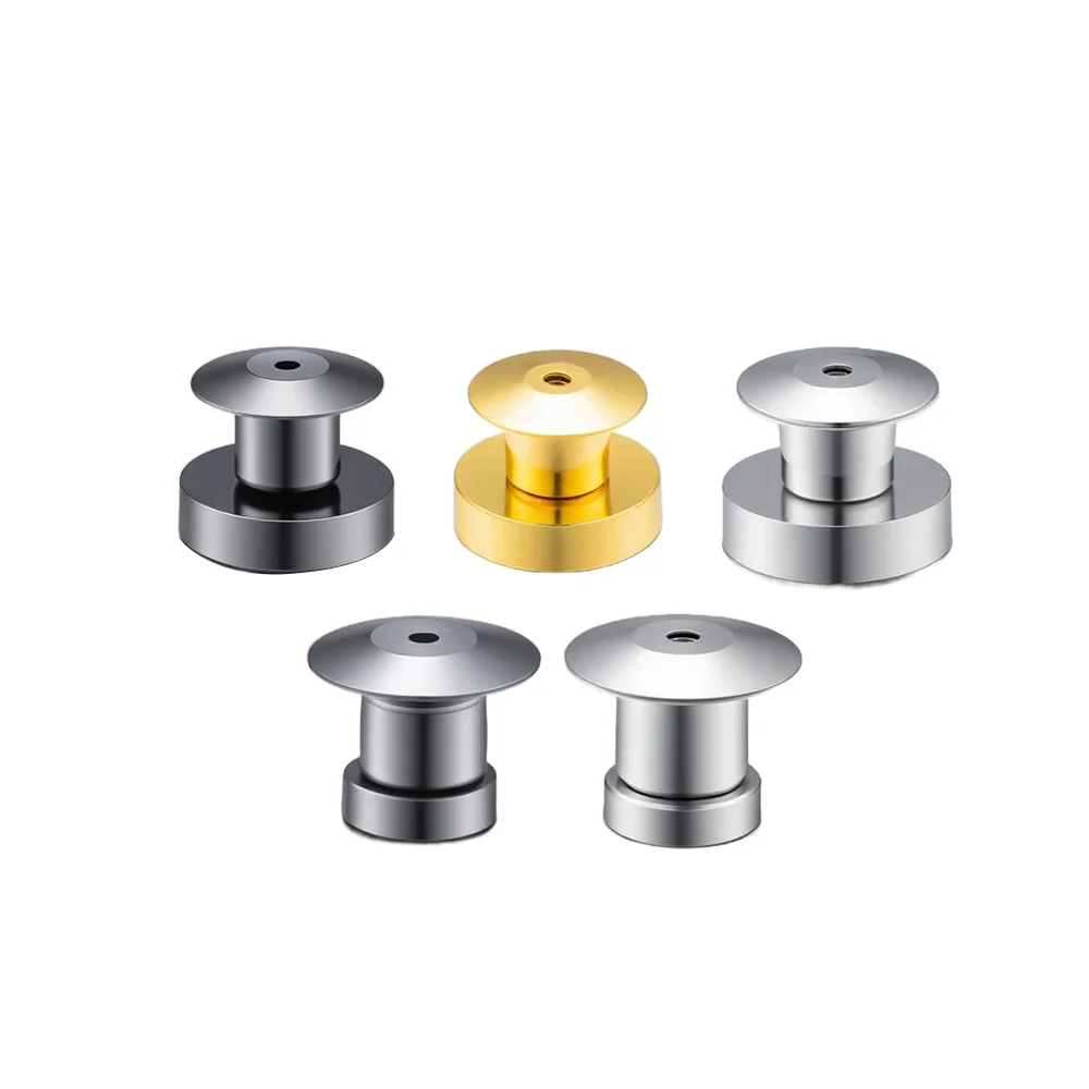 10 Stück Metall-Magnetbroschen-Verschlüsse, Metallnadel-Schnallen, praktisch für DIY-Broschen, Abzeichen, Schmuckherstellung und Zubehör. – Detail 1