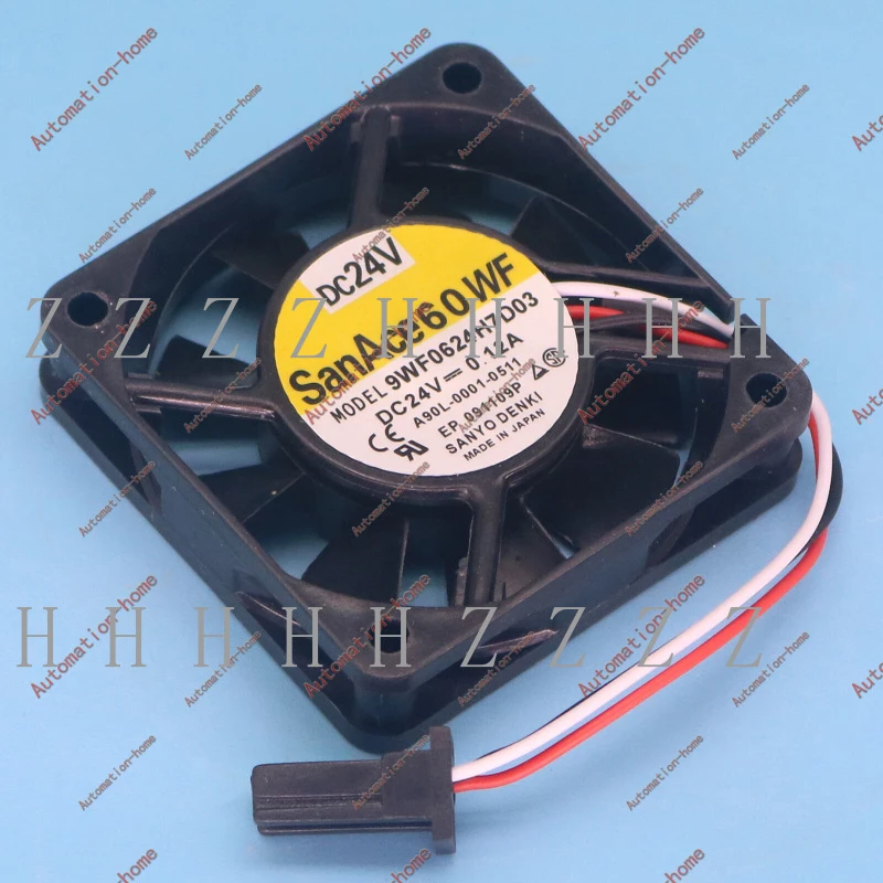 

Z For SANYO 9WF0624H7D03 A90L-0001-0511 DC24V 0.12A New Cooling Fan#QW