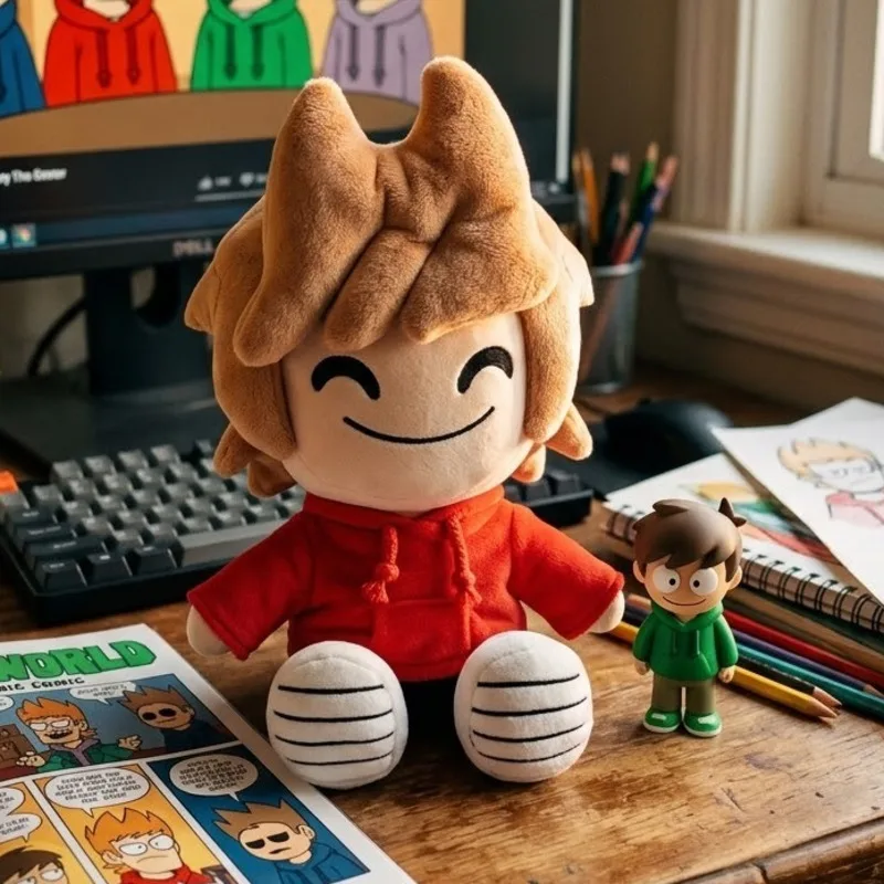 

9-дюймовая плюшевая игрушка Торд из аниме Eddsworld, коллекционная мягкая кукла, подарок для детей, рождественский мультяшный плюшевый персонаж