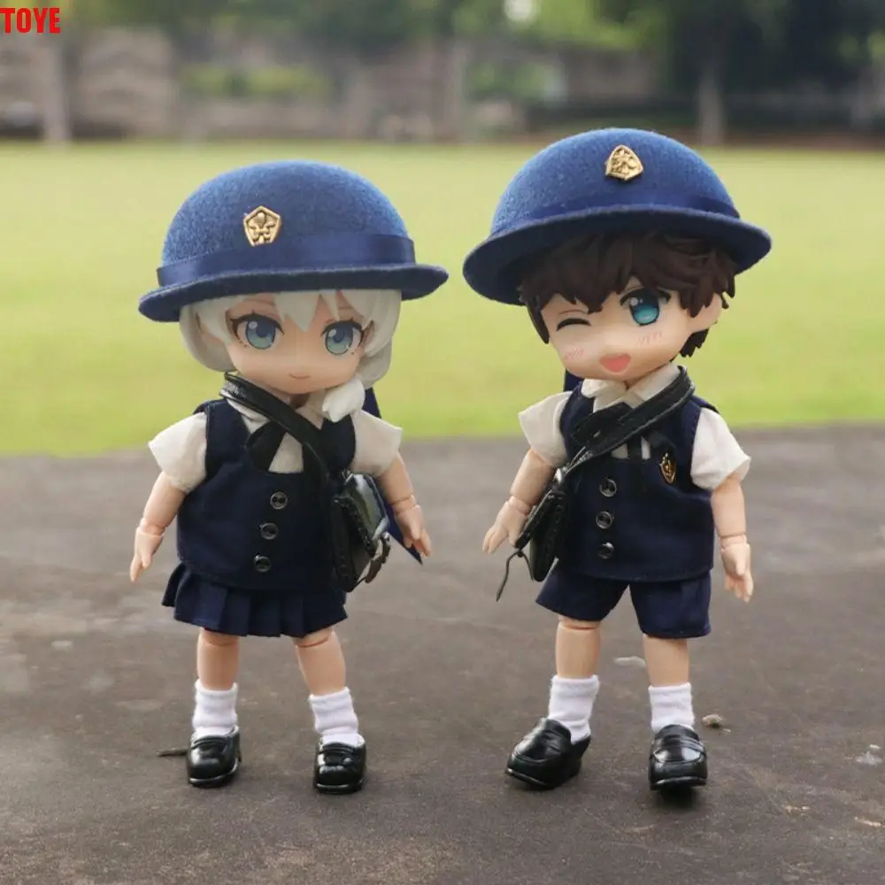 Japanese Style Ob11 Doll Kindergarten Clothing Vintage Dress Up Ob11 Uniform Shorts Skirt Cute Mini Doll Vintage Maid Dress