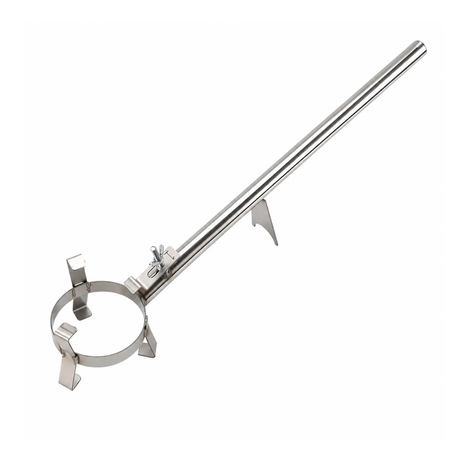 Adjustable Ring Clamp Bowl Support Stand for Foundry Crucible Casting Jewelry Making with Safe Grip Handle
