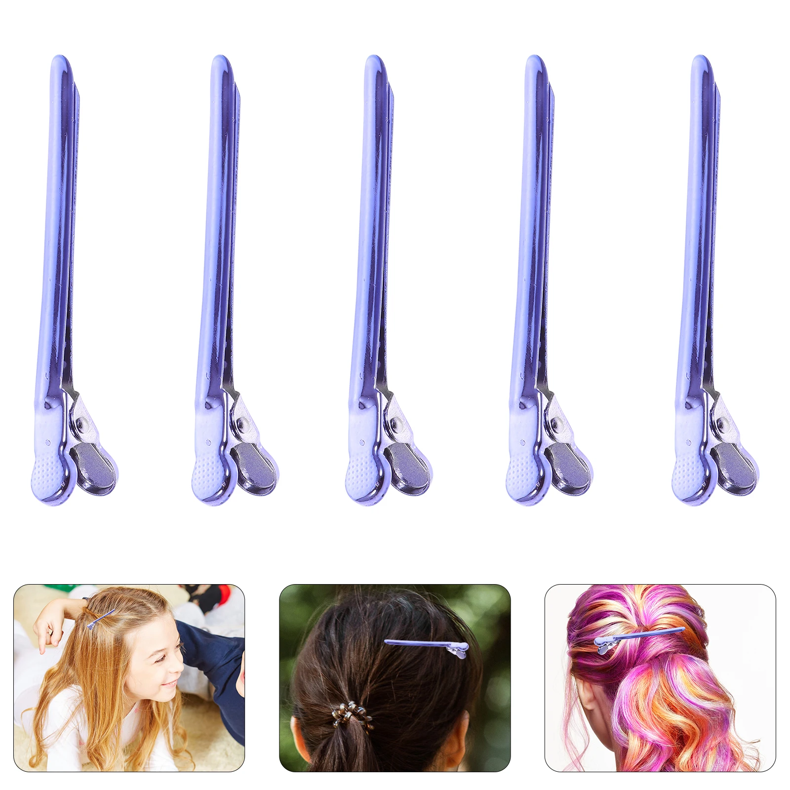 

12Pcs Hair Partition Clips Durable Styling Sectioning Hairdressing Clamps for Barber Salon Haircut Hairpins Barber Hair Clips