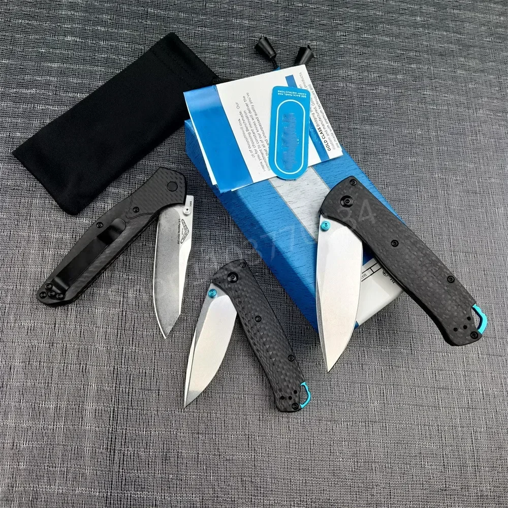 BM 533-3 535 940 BUGOUT Folding Pocket Knife S35V Steel Blade Carbon Fiber Handle Outdoor Hunting Camping EDC Tool Gift