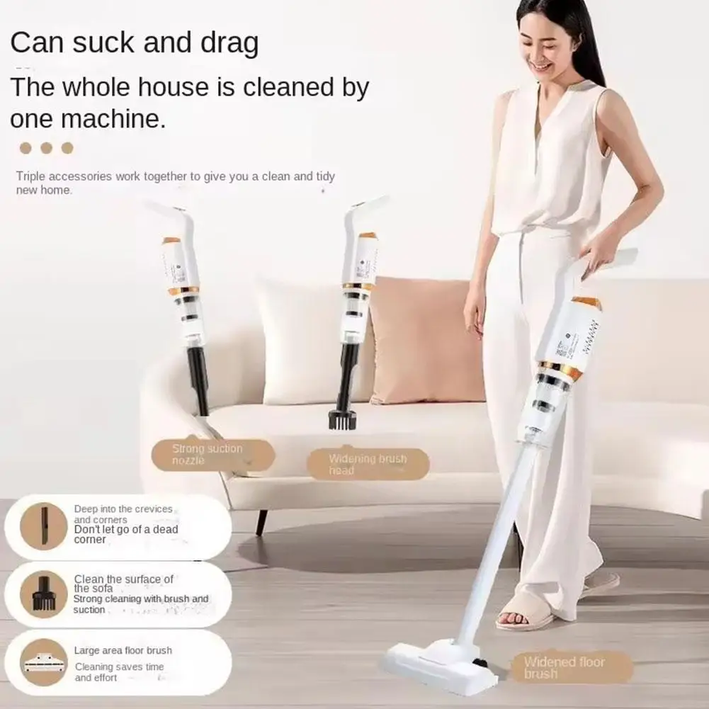 6500pa 다기능 휴대용 진공 청소기 강력한 흡입 HEPA 필터 무선 진공 청소기 자동차 바닥 가정용 O7H6