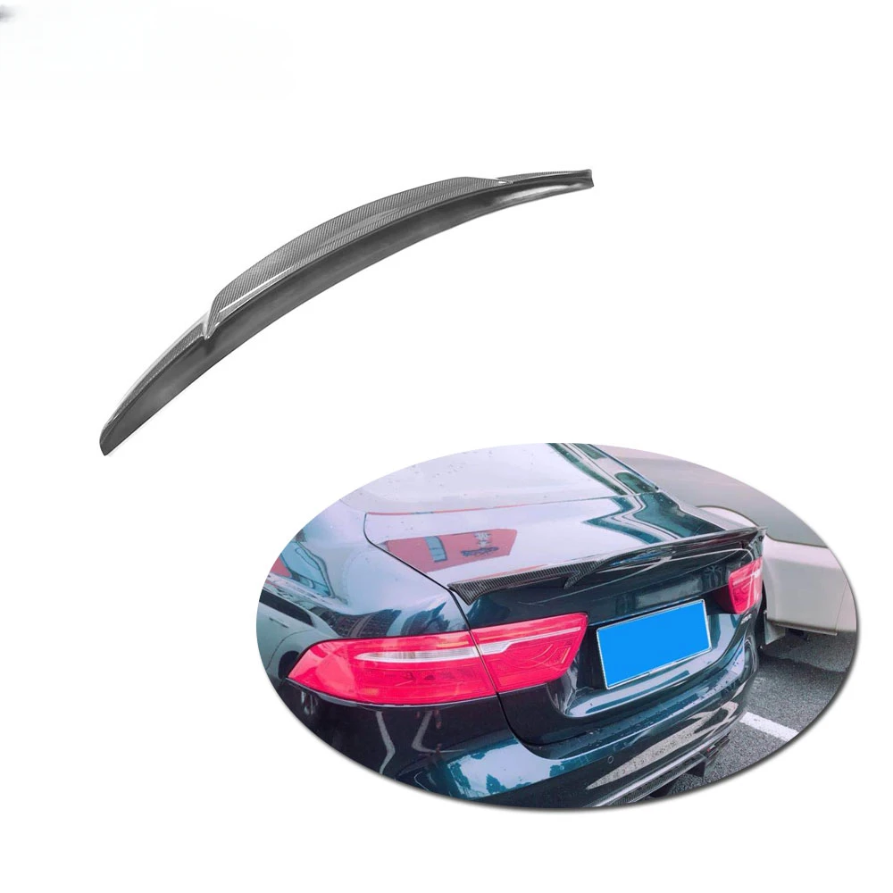 Carbon Fiber Spoiler For Jaguar XE XEL 2005-2018 Rear Wing Car Accessories