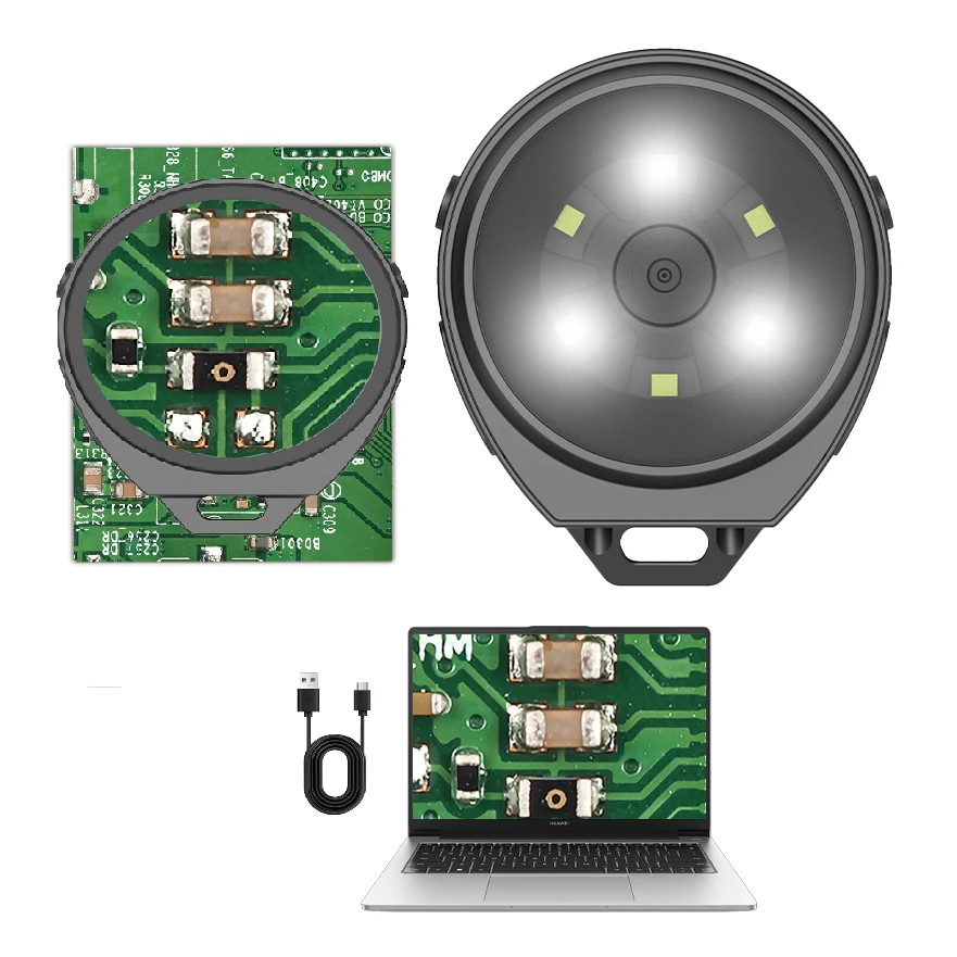 

Digital magnifying glass Mini magnifying glass 750mAh optical microscope for jewelry textile digital magnifying glass