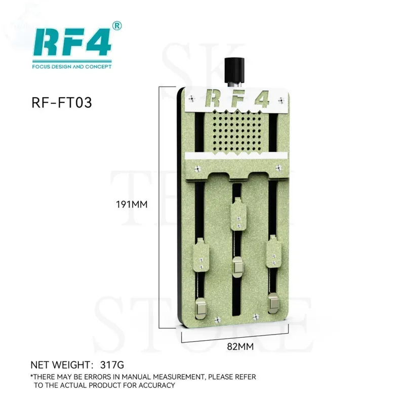 RF4 FT03 모바일 PCB 수리, 모바일 칩 마더보드 고정장치, 모바일 PCB 클램프, 칩, CPU, IC 작동 고정장치, 온도 저항