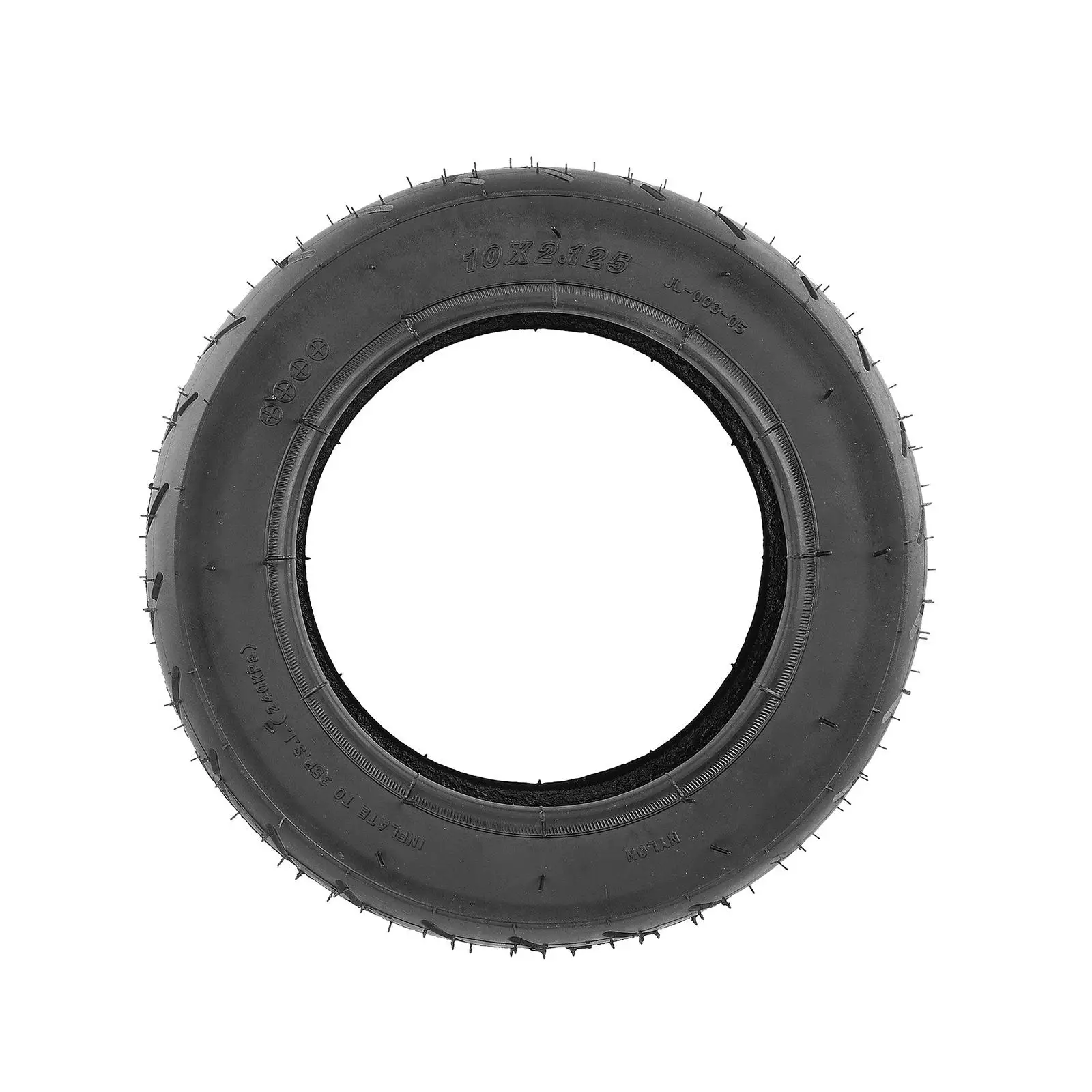 

Scooter Outer Tire Solid Tires Shock Absorption Pressure Resistant Universal Anti Slip 10x2.125 Replacement Spare Part