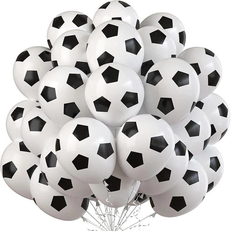 20/60Pcs Fußball Latex Ballons Kinder Sport Thema Geburtstag Party Dekoration Gefälligkeiten Liefert Junge Mädchen Aufblasbare Fußball Ballon