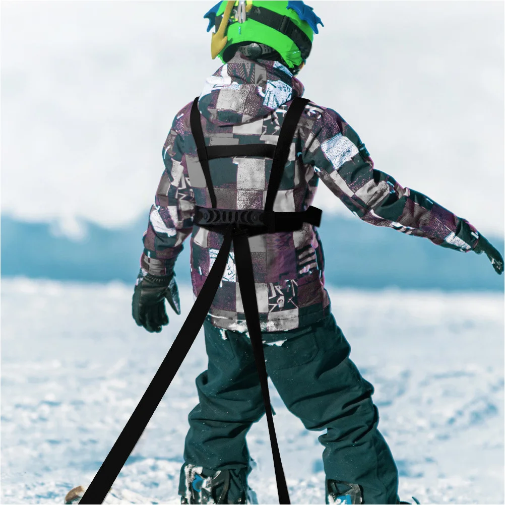 

Kids Skiing Traction Strap Professional Ski Harness Adjustable Weather-Resistant Outdoor Ski Training Harness Balance Safety