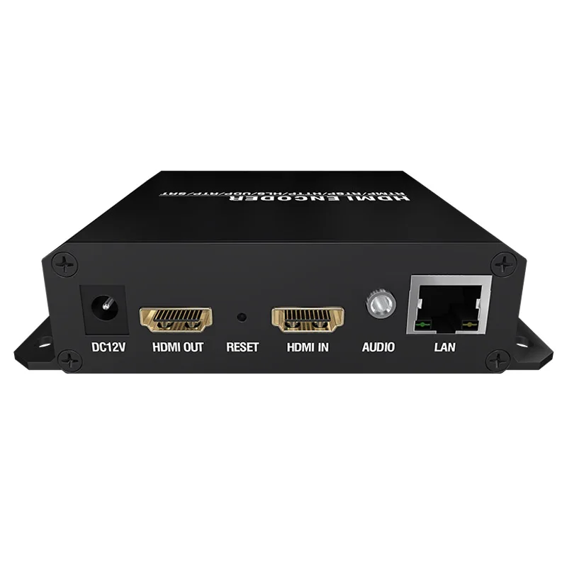 Mini HD IP H.264 H.265 Video SRT IPTV Tiny Encoder With Recording For Live Broadcasting Platform