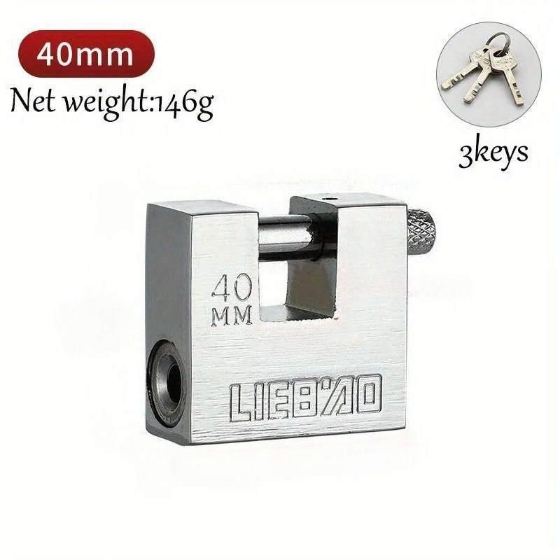 Heavy-Duty 40mm Iron Padlock - Rust-Proof, Multi-Specification for Containers & Cabinets