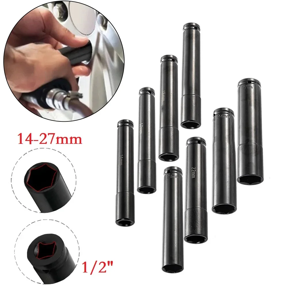 

Chrome Vanadium Steel 150mm 1/2 Inch Drive Hex Socket Wrench Adapter Compatible With Impact-Electric Lithium And Pneumatic Tools