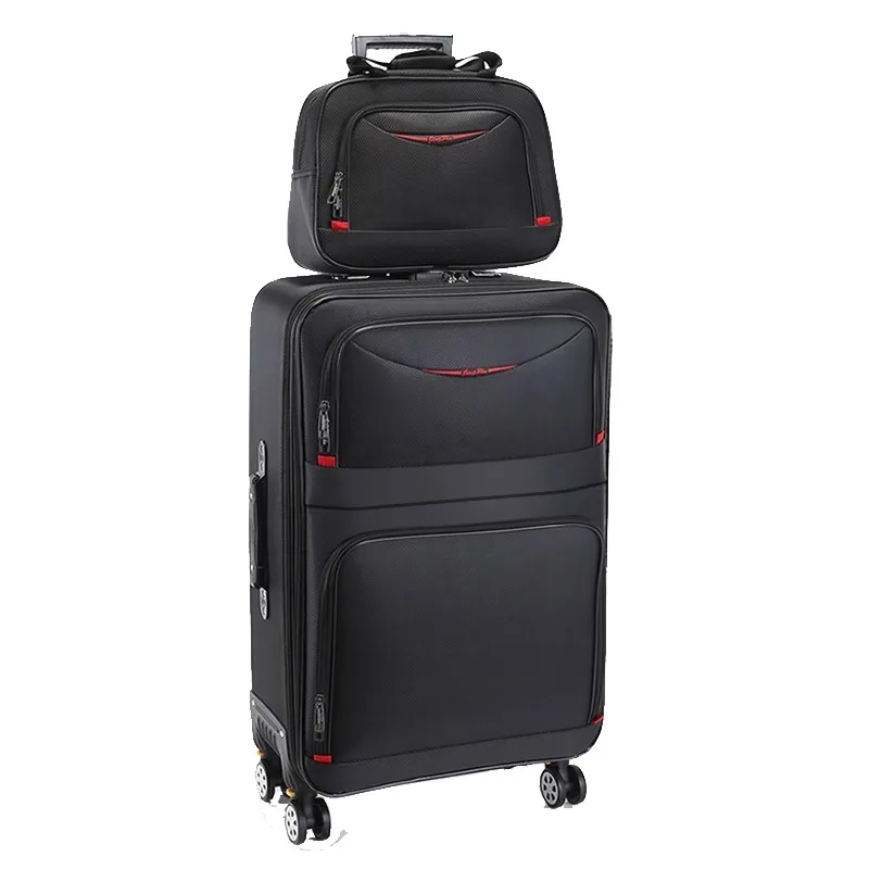 

Luggage Oxford Waterproof Trolley Case Large Capacity with Extended 16-inch 28 Inch Set Suitcase Student Travel Lockbox 24 Inch