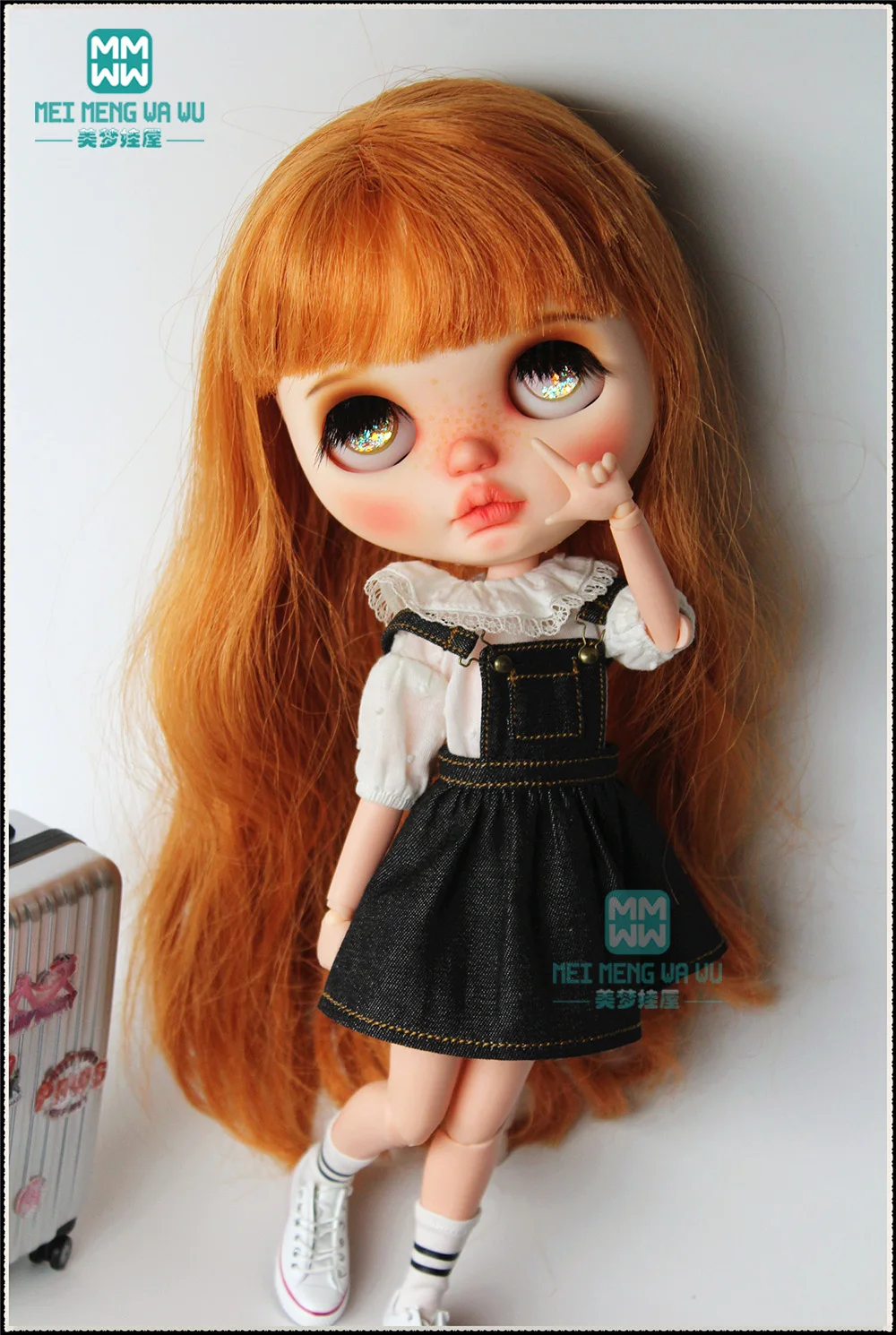 Ｎew Blyth Azone OB23 OB24 Doll clothes accessories Fashion suspender skirt, leggings, T-shirt
