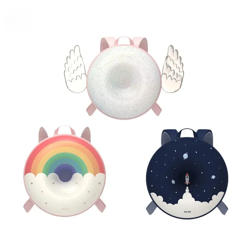 

Donut School Bag Children's School Bag Kindergarten Pupils Cute Backpack Breathable Ridge Protection Cartoon Gift