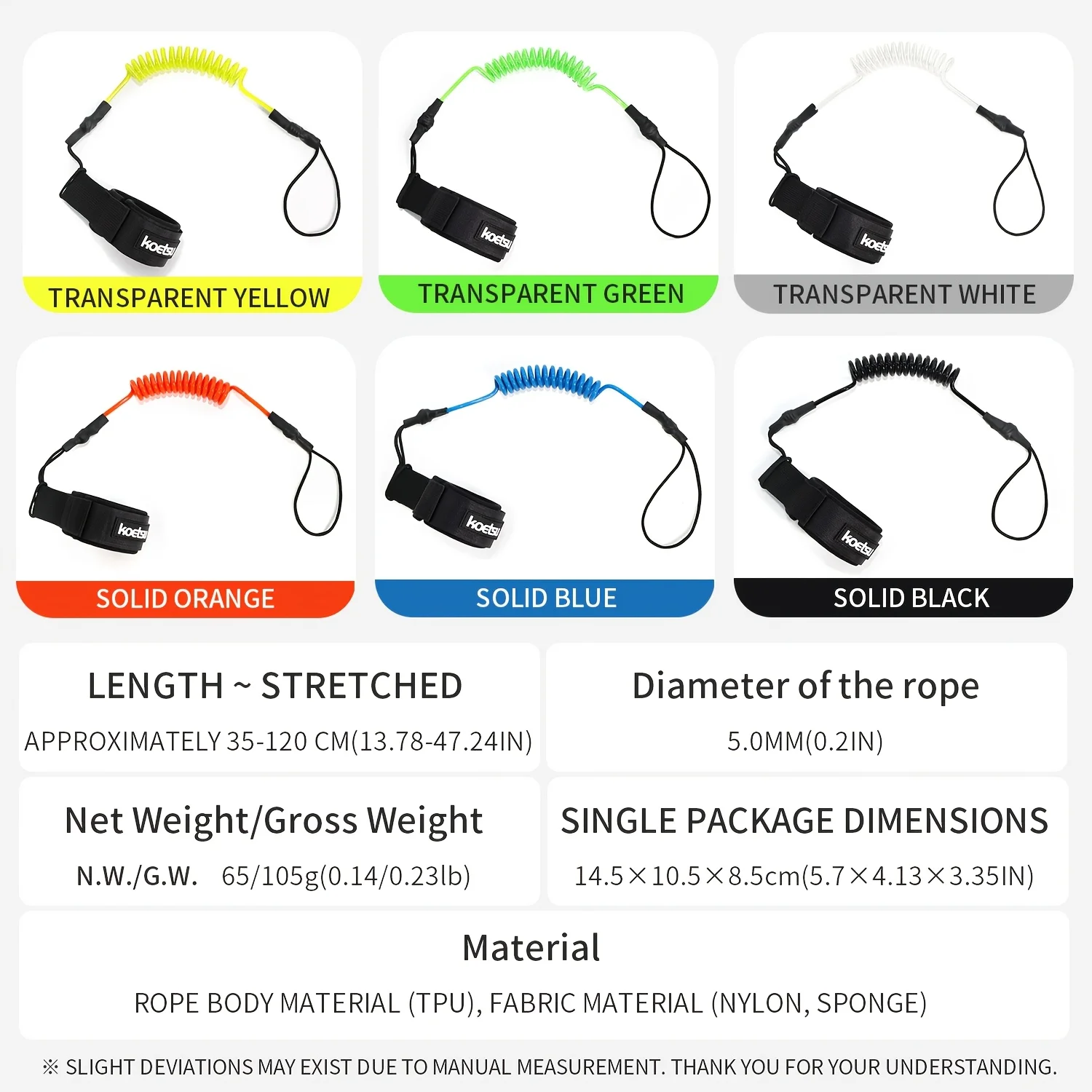 KOETSU Leash per Bodyboard, Le - Surfboard Leash recensione e prezzo