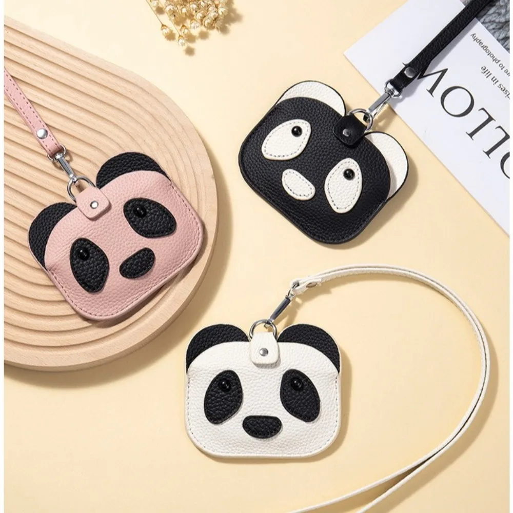 

Держатель для карт с изображением панды и шейным ремешком, ремешок для самостоятельного изготовления, кошелек, защита для карт, портмоне, поставка карт