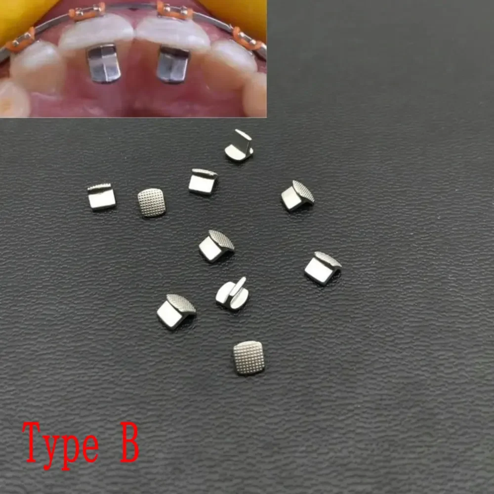 10ps/pack Dental Bite Turbos Orthodontic Tongue Tamer Habbit Correction Button Orthodontic Bondable Bracket Dental Bite Turbo