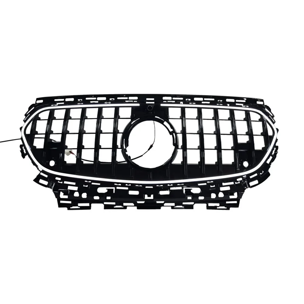 For Mercedes Benz E Class W214 S214 2024 2026 GT Style LED Front Grille Illuminated Grill Sport Mesh Chrome Grid Replacement Ext